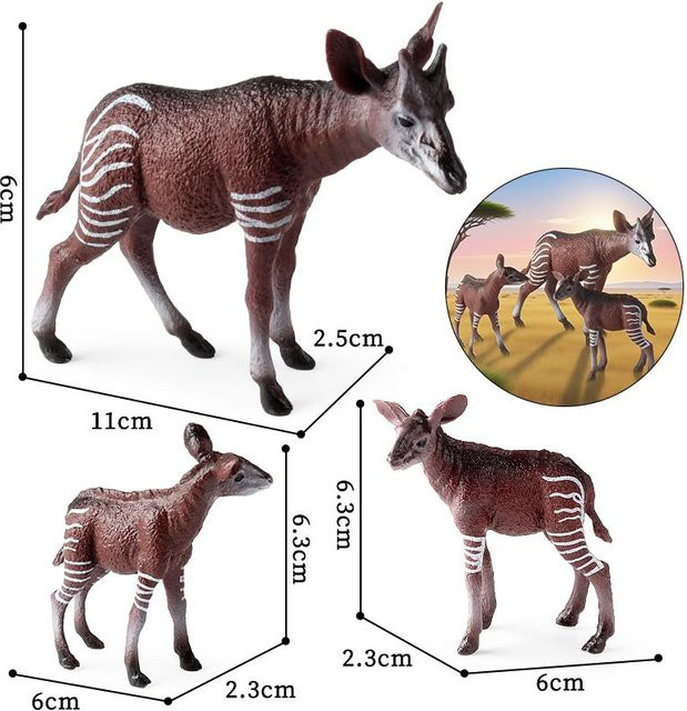 Oenux Okapi Gnu Actionfigur, Tiere, Kunststoff, ab 3 Jahre - Bild 1