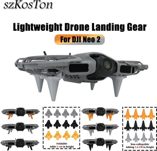 Fahrwerk für DJI Neo 2, faltbare Quick Release Landebeine als Stativ-Höhenverlängerung und Drohnen-Zubehör - Bild 1