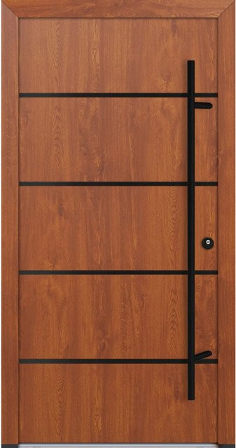 FM Türen Innenbeschläge Set AS68 Modell 22 Goldene Eiche Rechts B: 110 cm, H: 210 cm - Bild 1