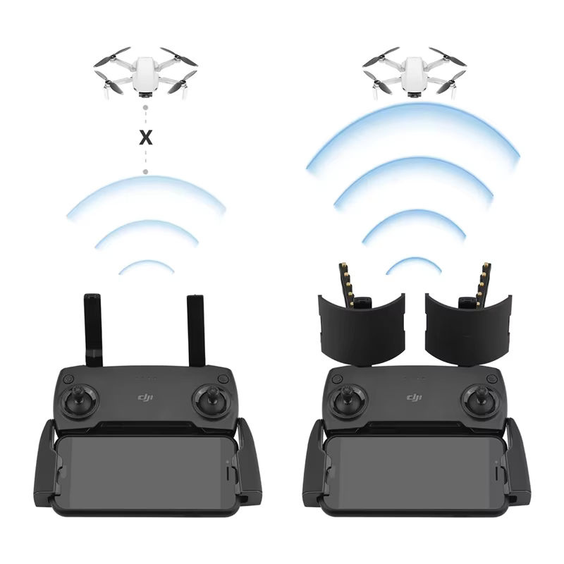 Yagi Antennenverstärker Signalverstärker in Schwarz für DJI Mavic Mini SE Air Spark 2 Pro Zoom und FIMI X8 SE Fernbedienung als Range Extender - Bild 3