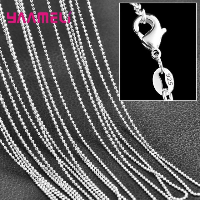YAAMELI Perlenkette, 925 Silber, Unisex, 16-30 Zoll - Bild 1