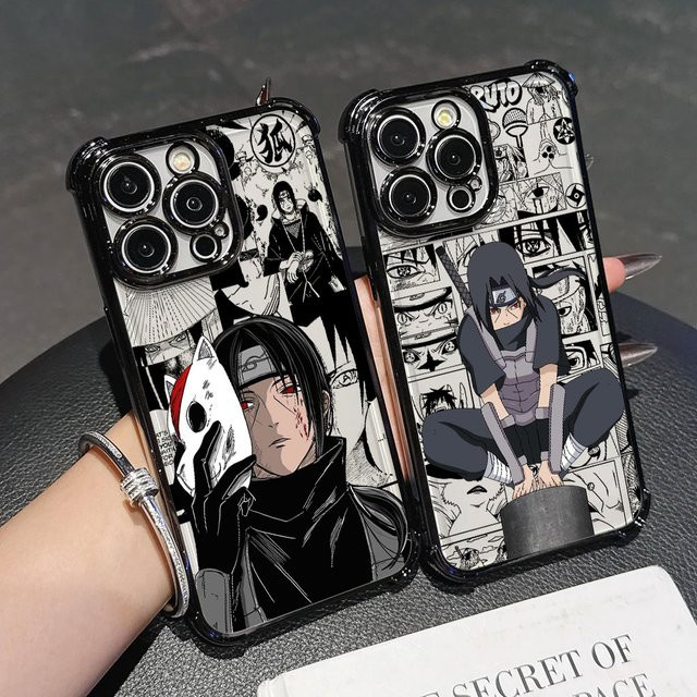 Stoßfeste Silikon Schutzhülle mit Japanischem Anime Uchiha Itachi Design für Google Pixel 8 7 10 9 Pro XL A 7A 8A 9A 10A Transparent - Bild 1