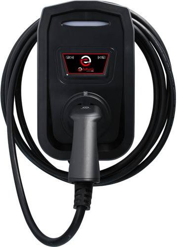 KS Tools efuturo Wallbox mit Typ 2 Ladekabel, 11 kW, 16 A, 3 Phasen, Mode 3, RFID Zugangskontrolle, Schwarz - Bild 1