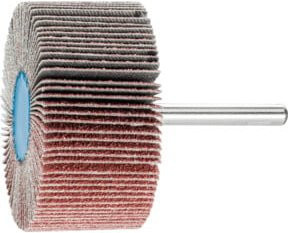 PFERD Korund Fächerschleifer A60 mit 6 mm Schaft Durchmesser für Feinschliff und Finish, Durchmesser: 60 mm, Farbe: Multicolour - Bild 1