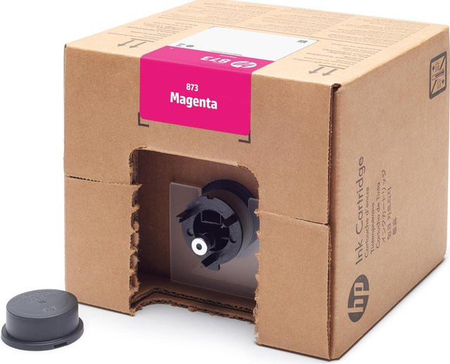 HP 873 Magenta Latex Druckerpatrone für HP Latex 800 und 800 W, 3 Liter, Pink - Bild 1