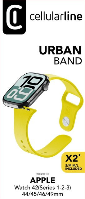 CellularLine Uhrenarmband Silicon, Yellow, Unisex - Bild 1