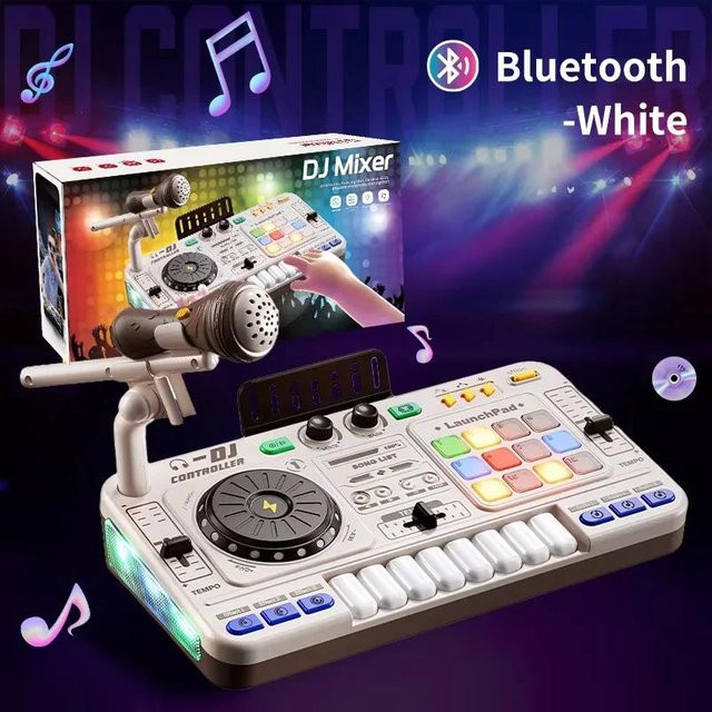 Linyi toy Elektrische Musikinstrumente Tastatur weiß - Bild 1