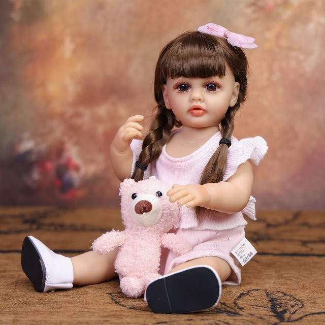KEIUMI Reborn Baby-Puppe, Mädchenpuppe, 43cm, Silikon - Bild 1