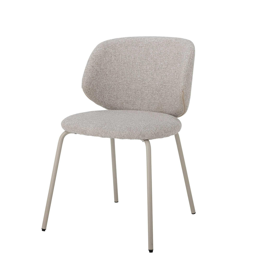 Esszimmerstuhl Bloomingville Ponte in Grau aus Bouclé-Polyester und Metall im skandinavischen Design - Bild 1