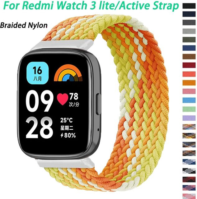 CAOWTAN Uhrenarmband Nylon, Bunt, Unisex, für Redmi Watch 3 lite - Bild 1