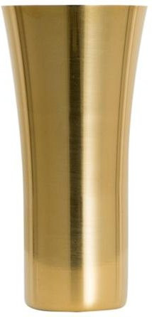 Dekorativer Aeris Blumenhalter aus Edelstahl in Gold, moderne Vase für Zuhause und Restaurant, Höhe: 15,5 cm, Breite: 7,5 cm, Tiefe: 7,5 cm - Bild 1