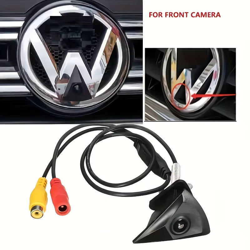 Bileeko CCD Frontansicht Autokamera in Schwarz für VW Tiguan Transporter T5 T6 Bora Golf Jetta Lavida GTI Santana - Bild 4