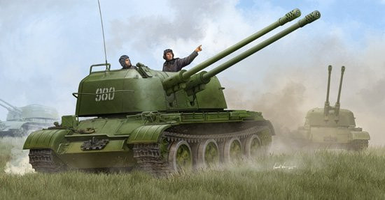 Trumpeter Russian ZSU-57-2 SPAAG, Fahrzeuge, Grün - Bild 1