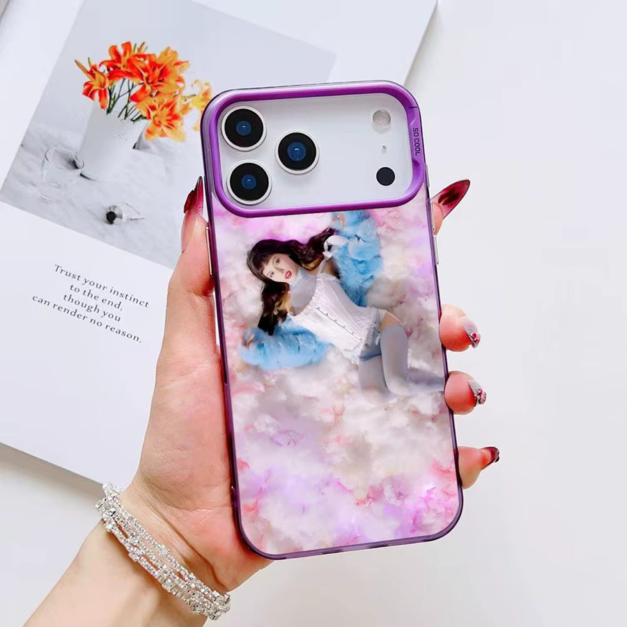 Hyuna Handyhülle für iPhone 17 16 15 14 13 12 11 Pro Max Air in Mehrfarbig Matt Laser Metallic Aurora - Bild 3