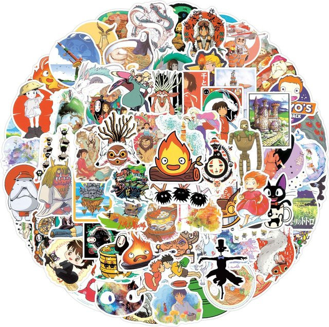 Bandai Japanische Cartoon-Animation DIY-Aufkleber, 100-teiliges Set - Bild 1