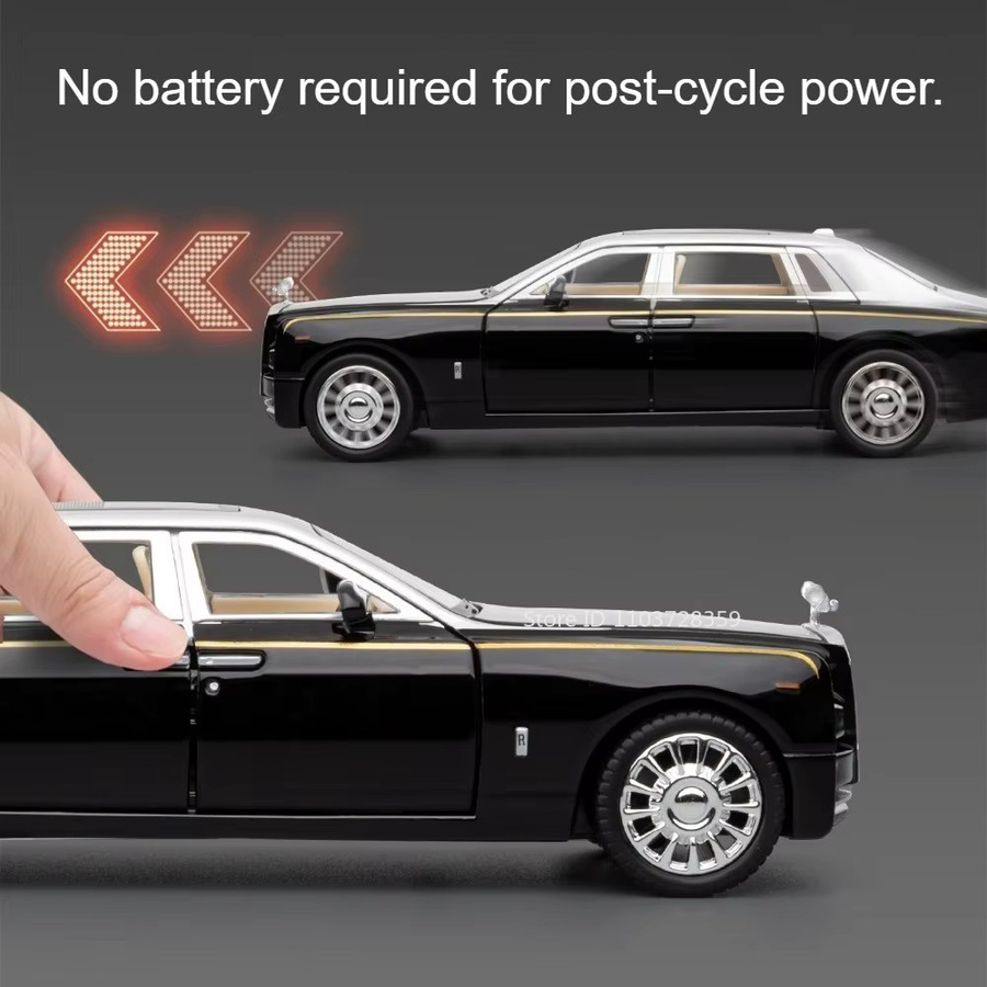 RMZ city Rolls-Royce Phantom Wraith, Spielzeugmodell, 1:32, mit Licht und Sound, Metall, Weiß - Bild 4