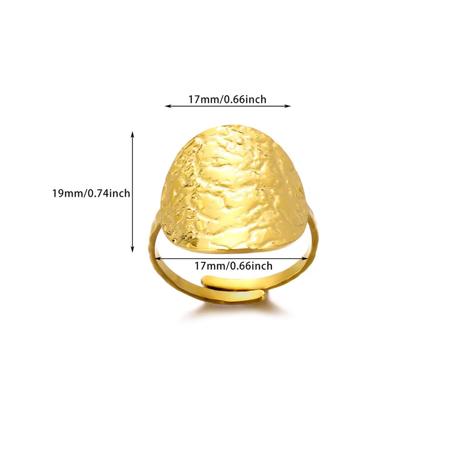 BAUTOBVC Ring Edelstahl, Gold, Damen - Bild 2