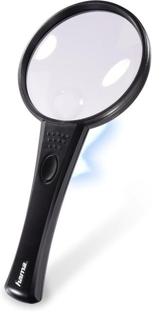 Hama Leselupe mit LED-Beleuchtung, Black - Bild 1