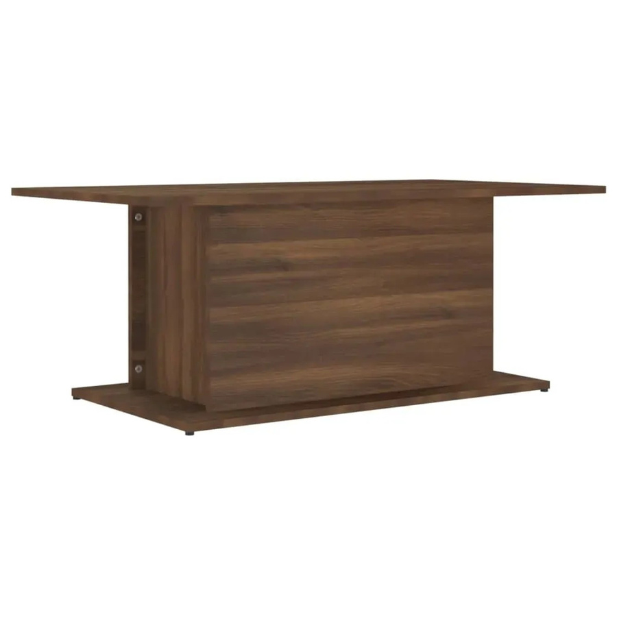 vidaXL Couchtisch aus Holzwerkstoff in Braun Eiche, B/T/H: 102 x 55,5 x 40 cm - Bild 2