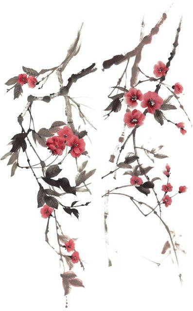 Marburg Vliestapete Blumen Crushed-Optik Modern Weiß Multicolour B: 140 cm, H: 270 cm - Bild 1