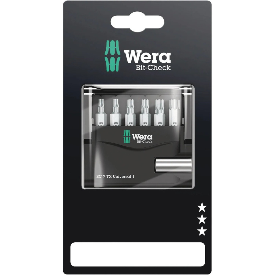 Wera Mini-Check Bit-Set 7-teilig mit Torx Bits - Bild 2