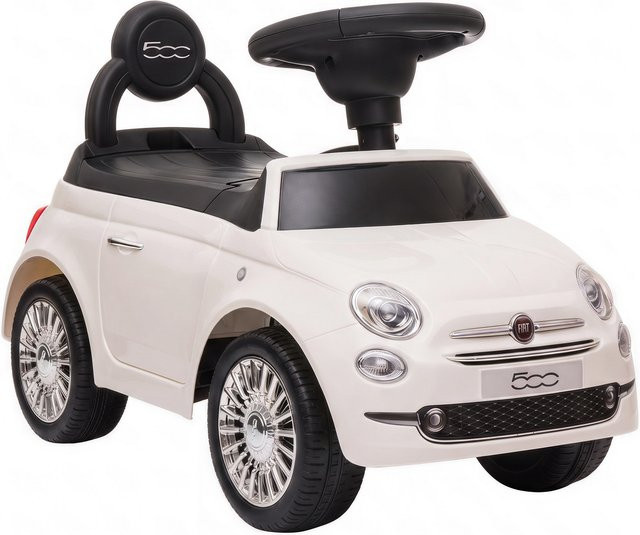 Aosom Laufauto Fiat, Schiebewagen, mit Musik und Hupe, Weiß, ab 1 Jahr - Bild 1