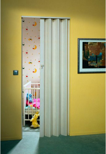 Marley Falttür Eurostar in Esche Weiß inklusive Blende, Farbe: Weiß, B: 83 cm, H: 205 cm - Bild 1