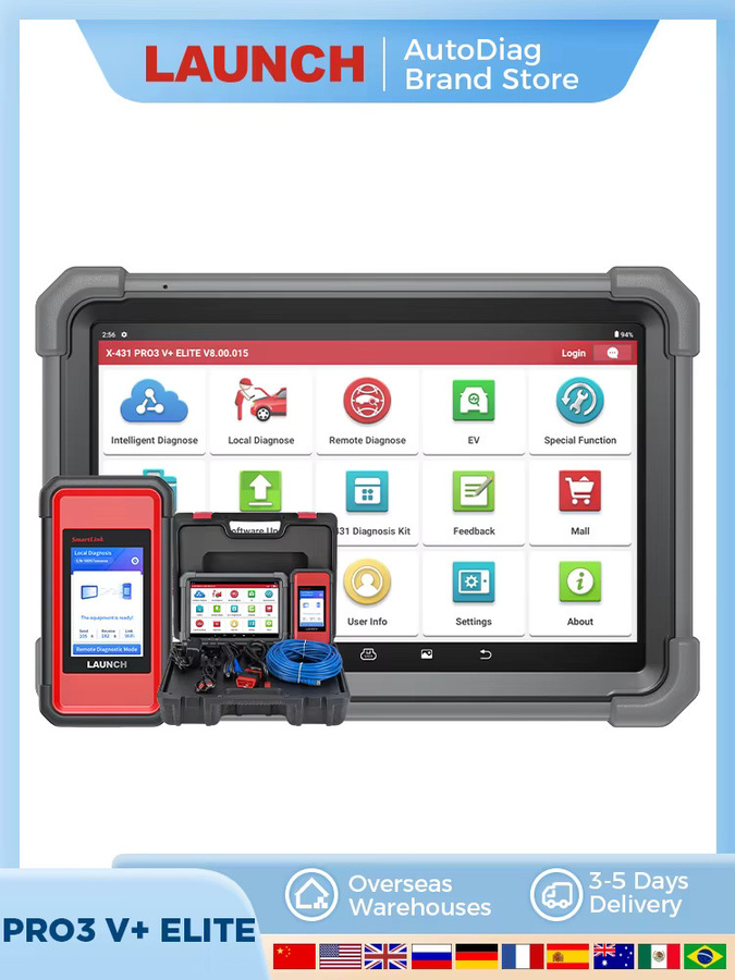 LAUNCH X431 PRO3 V+ ELITE 2026 Professionelles Kfz-Diagnosegerät als Allsystem-Scanner für PKW und 24V-LKWs - Bild 4
