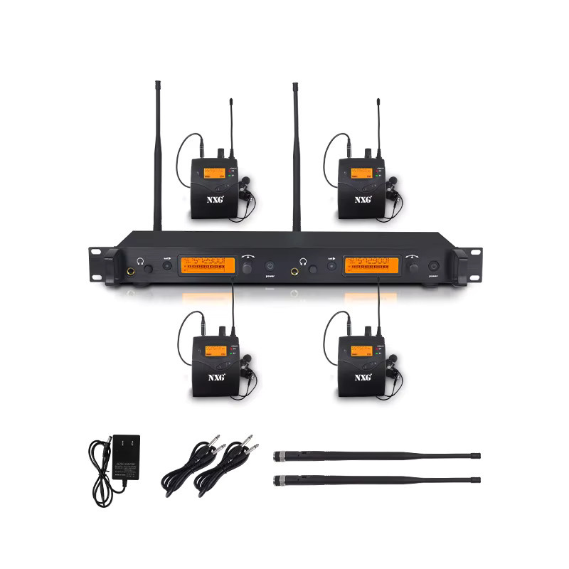 Yamnweo GS Kabelloses In-Ear-Monitor-System in Schwarz mit UHF-Technologie, 100m Reichweite und automatischem Frequenzscan - Bild 7