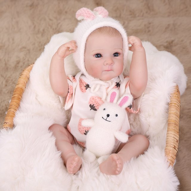 KEIUMI Reborn-Babypuppe, 18 Zoll, aus Silikon, Bunt / Mehrfarbig - Bild 1