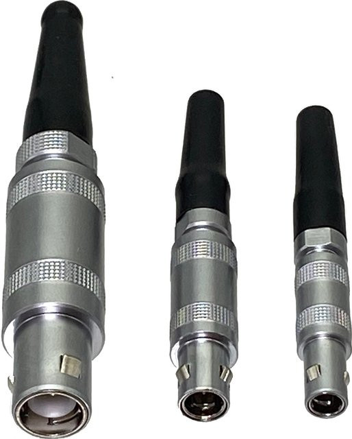 Stecker ffa.00s 01s 1s 1pin C5 C6 C9 für Ultraschall-Fehlerdetektor Wandler Instrument mit RG174 RG316 Kabel in Silber - Bild 1