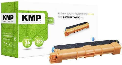 KMP Tonerpatrone Cyan kompatibel mit Brother TN243C für Laserdrucker mit 1000 Seiten Reichweite - Bild 1