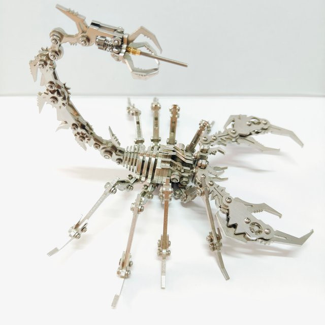 MOKR 3D Metall-Puzzle Skorpion-König, Modellbausatz, Metall, Grau - Bild 1