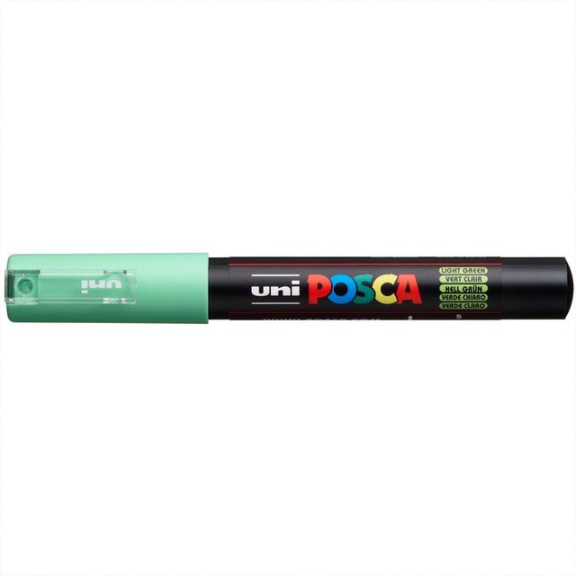 uni POSCA-Marker PC-1MC Permanent Marker mit feiner Spitze 0,7-1mm in Hellgrün - Bild 1