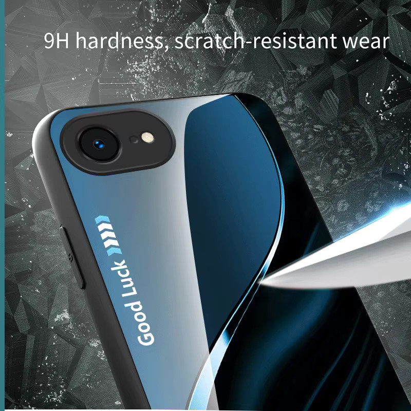 Fundas Hartglas-Schutzhülle mit Farbverlauf für Apple iPhone 17e und iPhone 16e in Multicolour - Bild 4