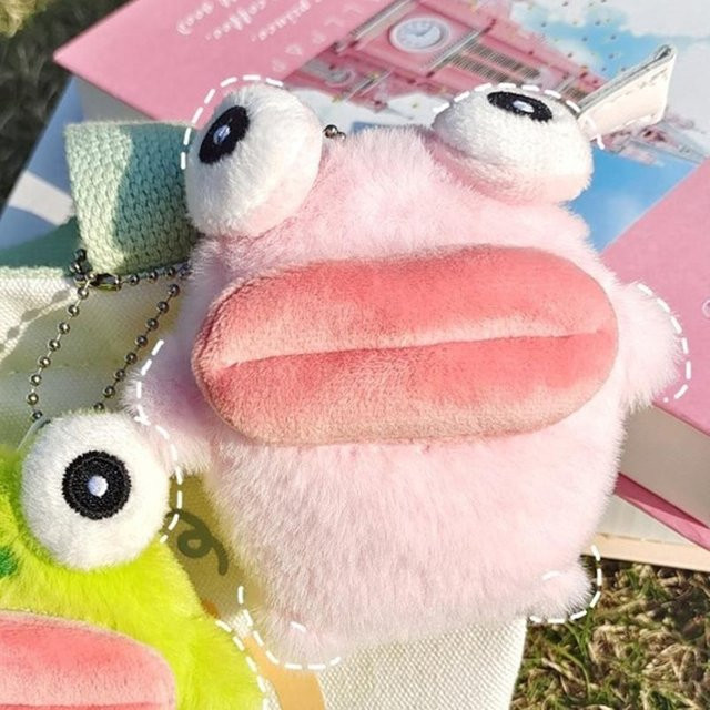 Schlüsselanhänger Frosch Plüschtier, Unisex - Bild 1