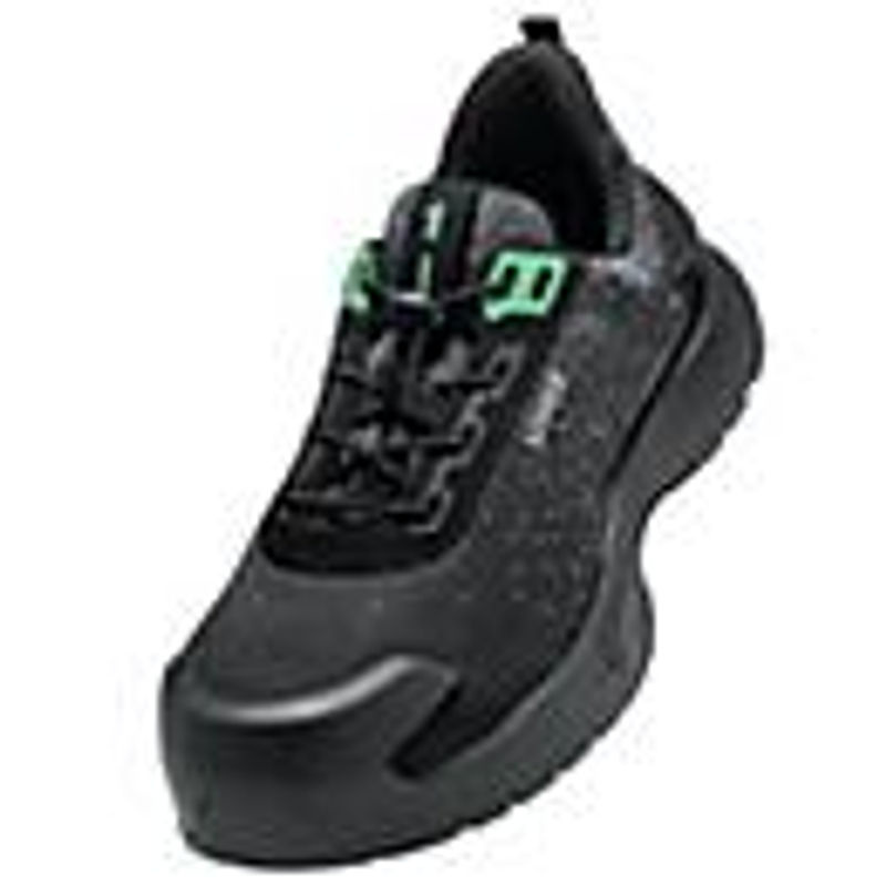 Uvex 1 x-craft planet Sicherheitshalbschuh S1P in Schwarz-Grün, Größe 49, Weite 11 - Bild 3