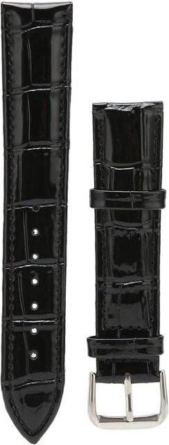 Uhrenarmband PU Leder, Schwarz, Unisex - Bild 1