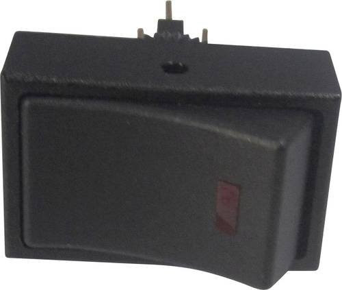 TRU Components Kfz-Wippschalter TC-R13-207L-SQ Rot 12V/DC 20A 1 x Aus/Ein rastend - Bild 1