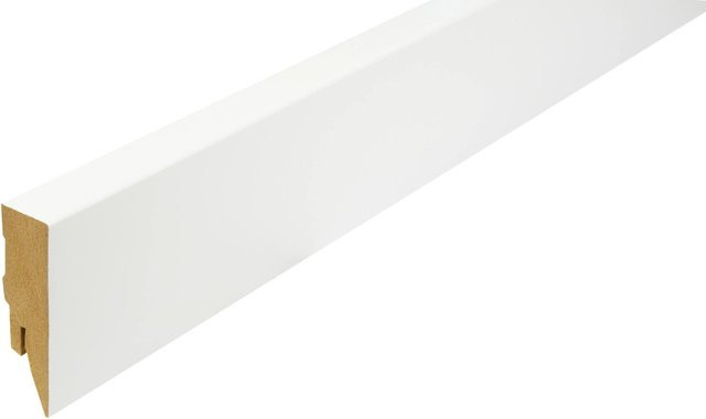 Kosche Sockelleiste Modern aus MDF in Weiß, H x B x T: 5,8 x 1,6 x 250 cm - Bild 1