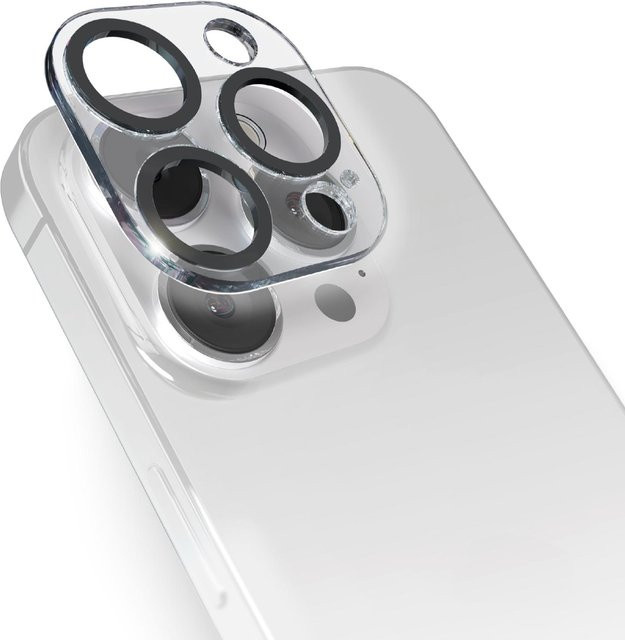 Kameralinsenschutz für Apple iPhone 15 Pro und iPhone 15 Pro Max in Schwarz und Transparent - Bild 1