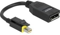 Delock Adapter Mini DisplayPort 1.4 auf DisplayPort in Schwarz - Bild 1