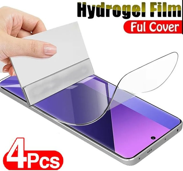 4er Pack Hydrogel Display Schutzfolien für OPPO Find X7 Ultra X6 Pro X5 X3 Lite sowie Reno 11 10 9 8 7 6 5 Pro Plus 5G in Transparent - Bild 1