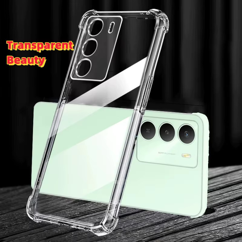 Stoßfeste TPU-Handyhülle für OPPO A5 Pro, A5 und A5X in Transparent - Bild 1