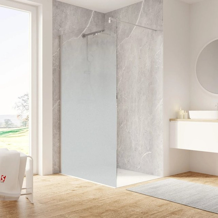 Schulte Duschwand Walk In Alexa Style 2.0 Bodennebel Transparent B: 200 cm, T: 120 cm