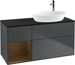 V&B Finion Waschtischunterschrank mit Wandbeleuchtung, Lackiert, Breite: 120 cm, Tiefe: 50,1 cm, Höhe: 50,1 cm - Bild 1