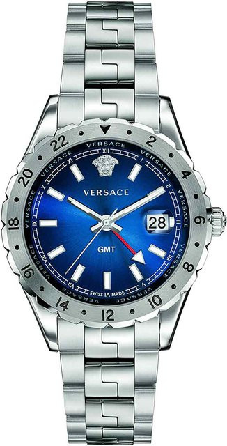Versace Herrenuhr, Quarz, Edelstahl, Blau, 42 mm, 5 ATM - Bild 1