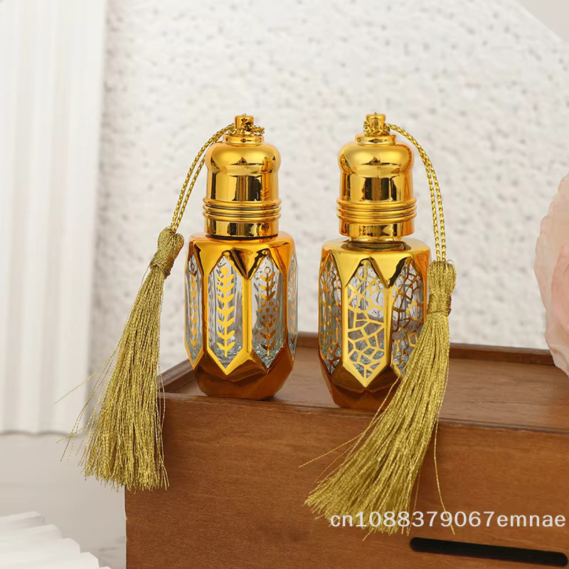 ZYAS Parfümprobe Roll-on Flasche, 6 ml, Goldene Glas-Nachfüllflasche - Bild 2