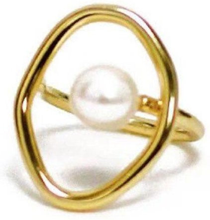 Wucifang Jewelry Perlenringe, 925 Silber, Perle, Zirkonia, Damen - Bild 1