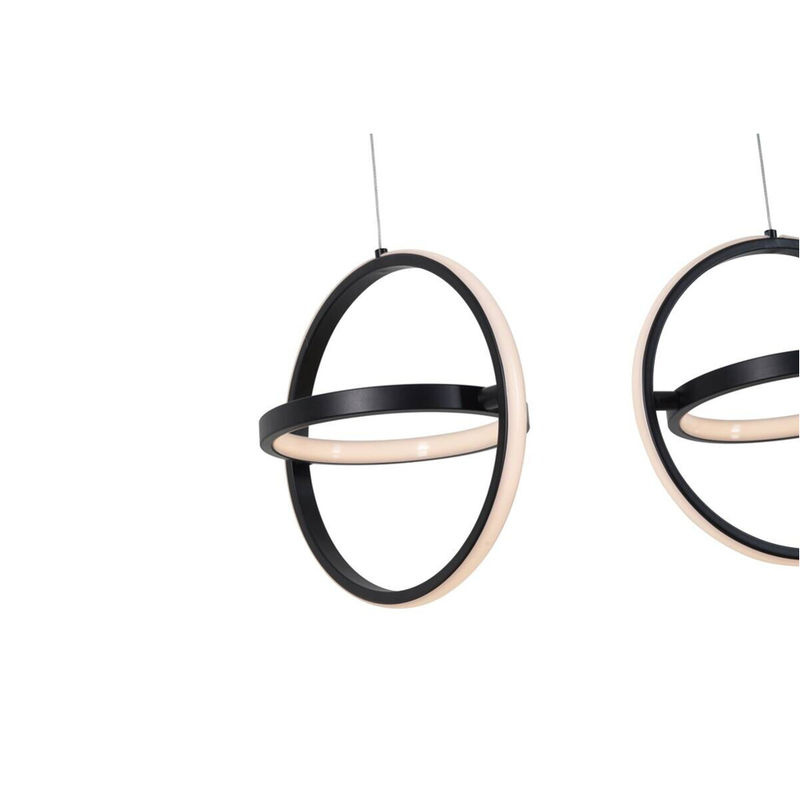 Pocoline LED-Pendelleuchte Abby Ring in Schwarz aus Metall, höhenverstellbar, B/H/T: 30 x 120 x 101 cm - Bild 2